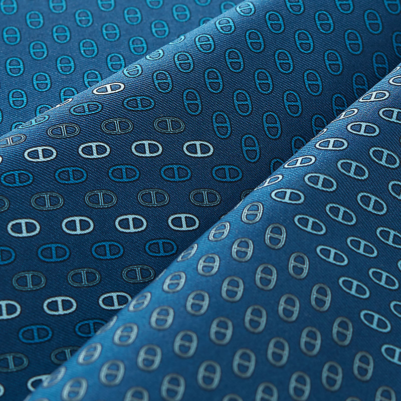 ポケットチーフ 42 cm 《3プティ・マイヨン》 - ブルー | Hermès